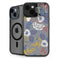 Autumn Grey Floral iPhone 15 Kickstand Case
