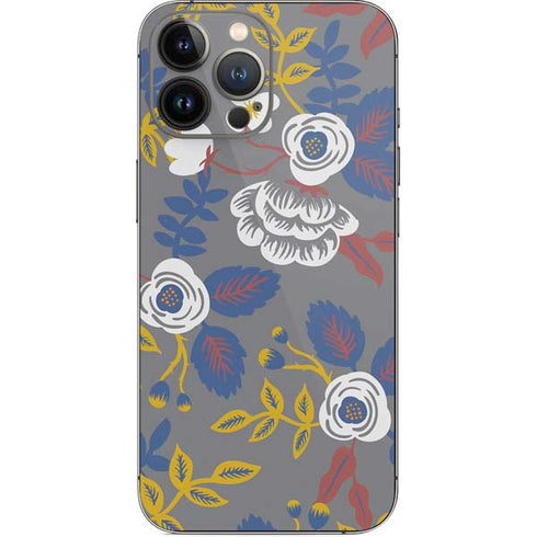 Autumn Grey Floral iPhone 15 Pro Max Skin