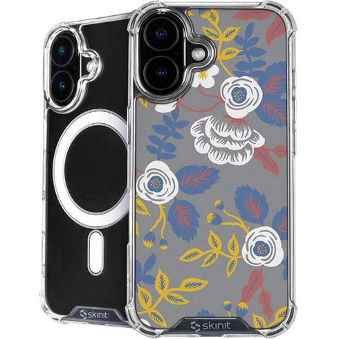 Autumn Grey Floral iPhone 16 MagSafe Case
