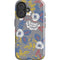 Autumn Grey Floral iPhone 16 Plus Impact Case