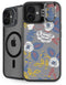 Autumn Grey Floral iPhone 16 Plus Kickstand Case