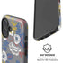 Autumn Grey Floral iPhone 16 Plus Magsafe Impact Case