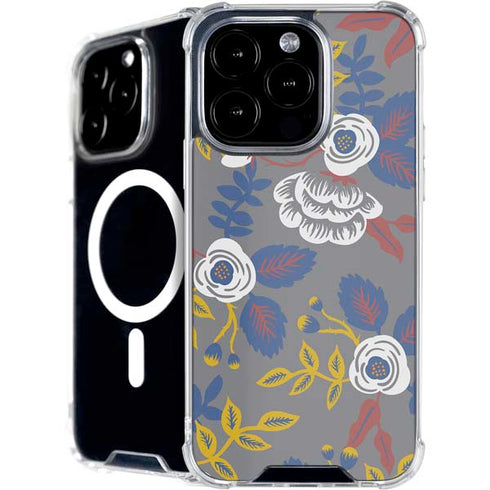 Autumn Grey Floral iPhone 16 Pro MagSafe Case