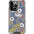 Autumn Grey Floral iPhone 16 Pro Max Clear Case