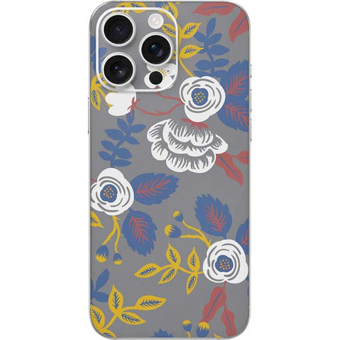 Autumn Grey Floral iPhone 16 Pro Max Skin