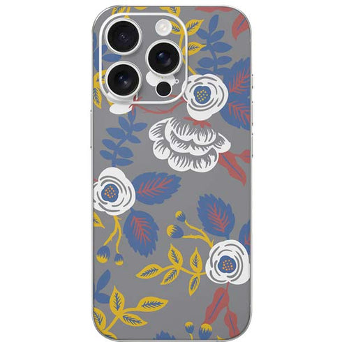 Autumn Grey Floral iPhone 16 Pro Skin