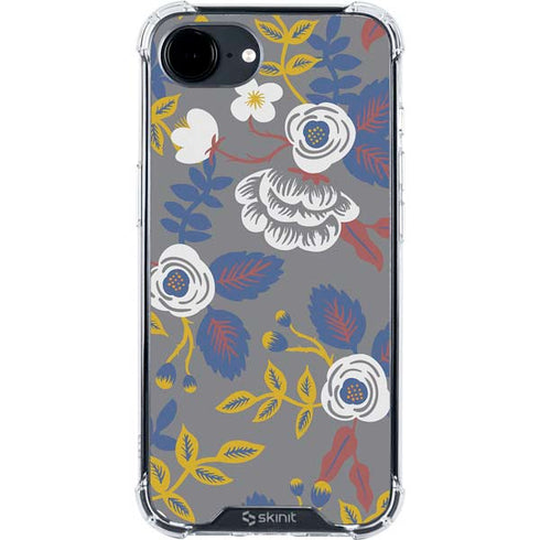 Autumn Grey Floral iPhone 16e Clear Case