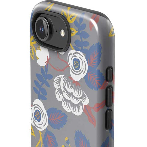 Autumn Grey Floral iPhone 16e Impact Case