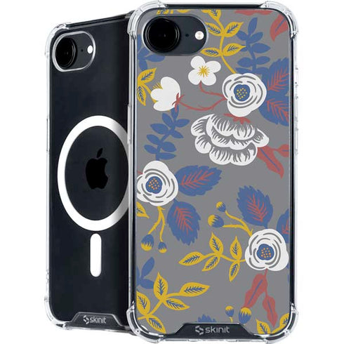 Autumn Grey Floral iPhone 16e MagSafe Case