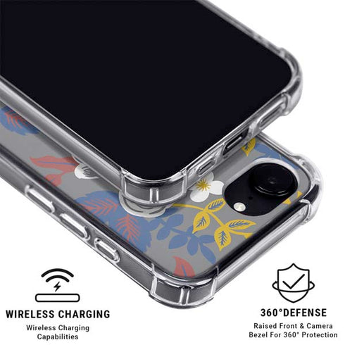Autumn Grey Floral iPhone 16e MagSafe Case