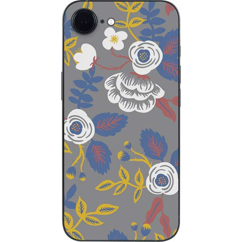 Autumn Grey Floral iPhone 16e Skin