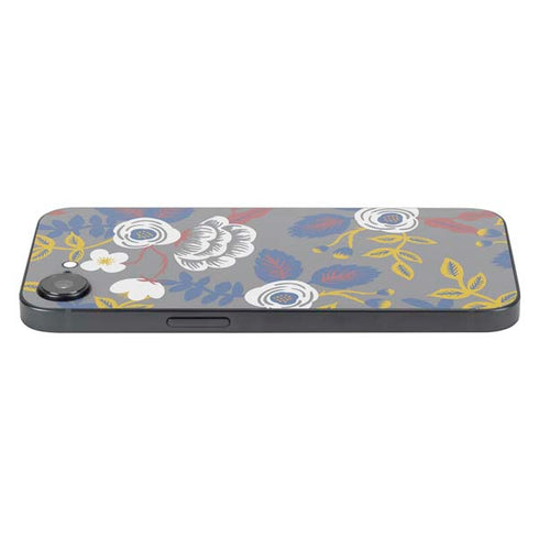Autumn Grey Floral iPhone 16e Skin