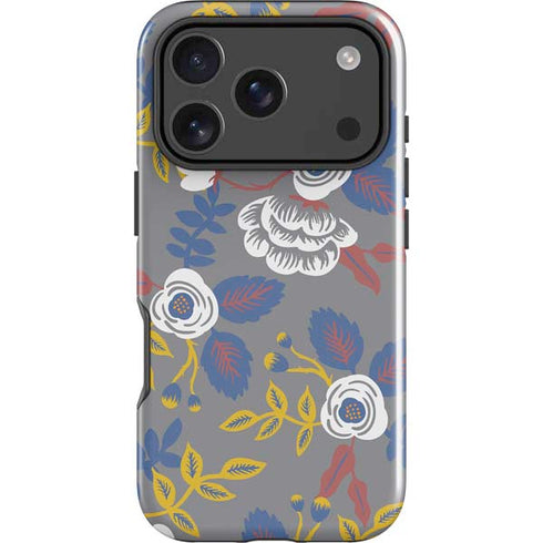 Autumn Grey Floral iPhone 18 Pro Impact Case
