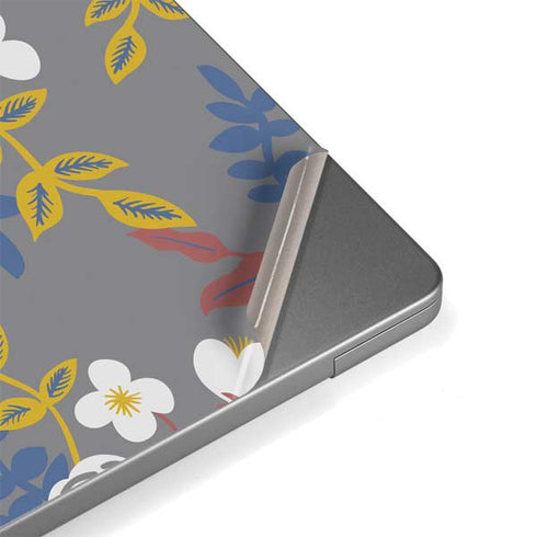 Autumn Grey Floral Apple MacBook Pro 14-inch Skin