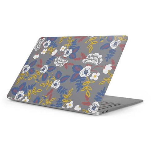 Autumn Grey Floral Apple MacBook Pro 16-inch Skin