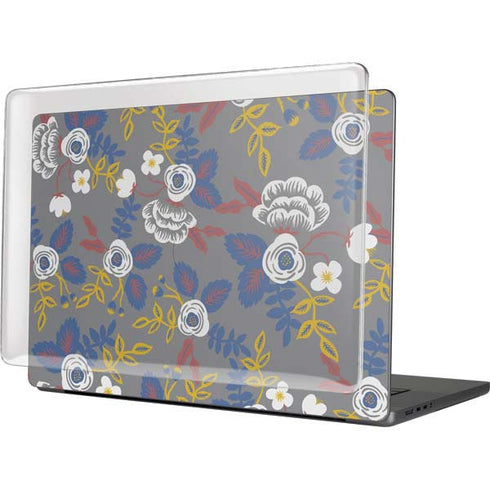 Autumn Grey Floral MacBook Cases