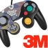 Autumn Grey Floral Nintendo GameCube Controller Skin