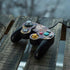Autumn Grey Floral Nintendo GameCube Controller Skin