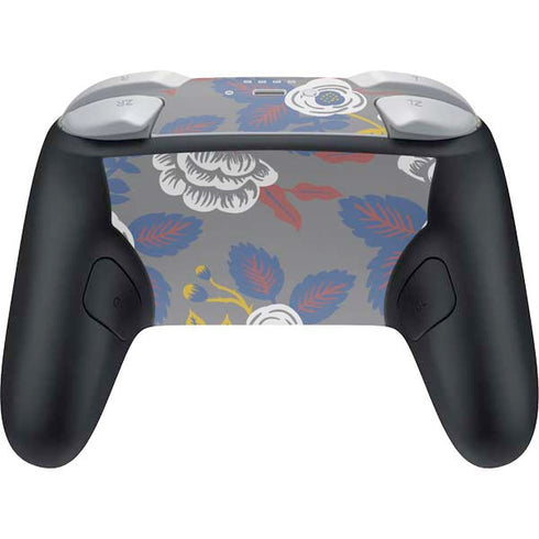 Autumn Grey Floral Nintendo Switch 2 (2025) Pro Controller Skin