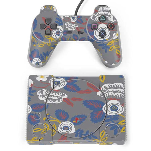 Autumn Grey Floral PlayStation Classic Bundle Skin