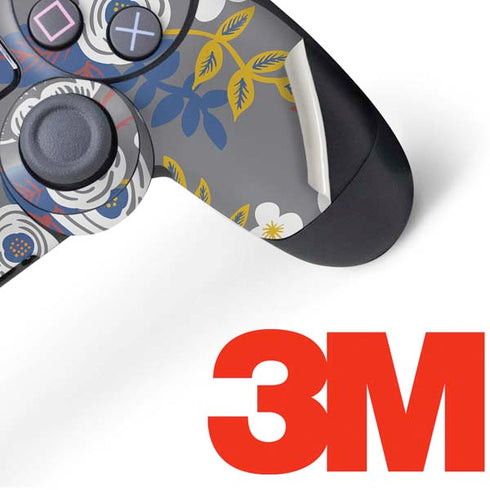 Autumn Grey Floral PS4 Pro/Slim Controller Skin
