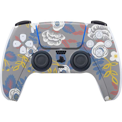 Autumn Grey Floral PlayStation PS5 Skins