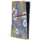 Autumn Grey Floral PS5 Slim Digital Edition Console Skin