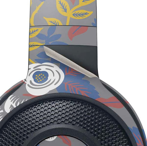 Autumn Grey Floral Razer Kraken X Skin