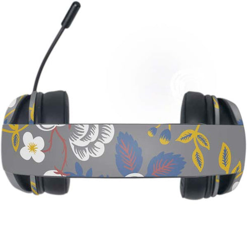 Autumn Grey Floral Razer Kraken X Skin