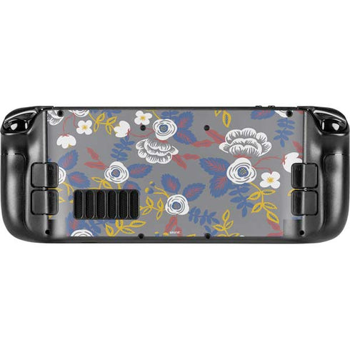 Autumn Grey Floral Steam Deck Handheld Gaming Computer Skin