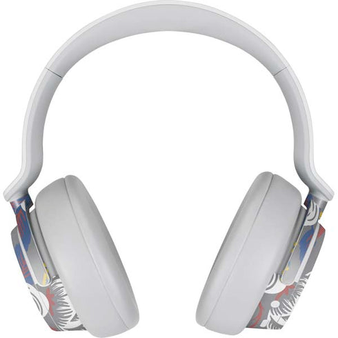 Autumn Grey Floral Surface Headphones Skin