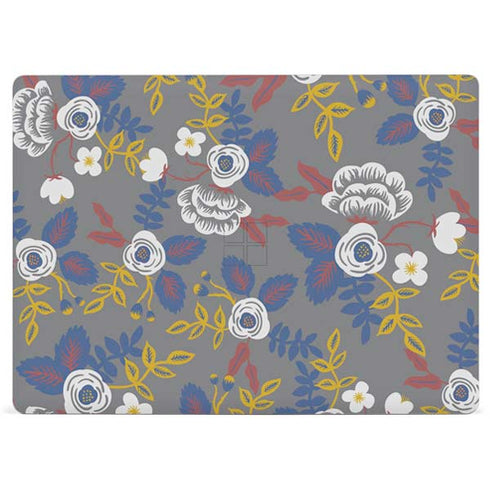 Autumn Grey Floral Surface Laptop 2 Skin