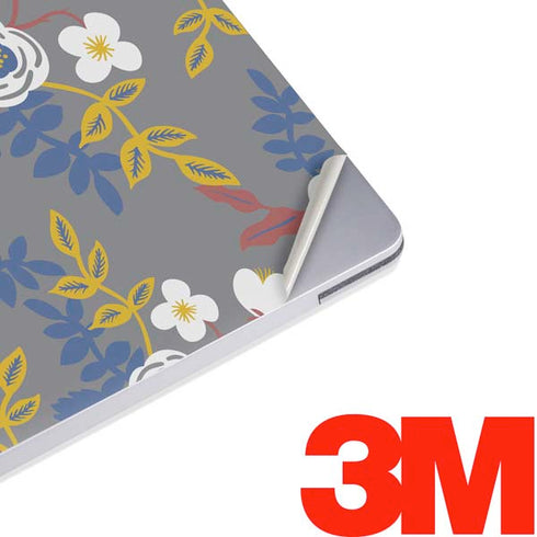 Autumn Grey Floral Surface Laptop 2 Skin