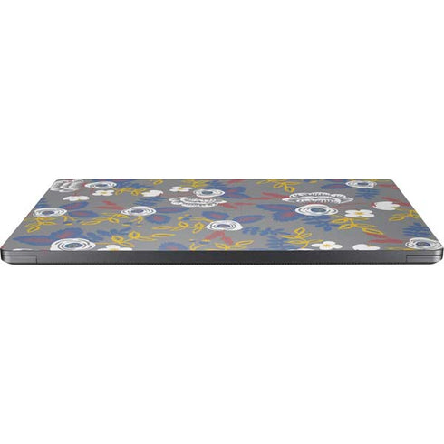 Autumn Grey Floral Surface Laptop 7 13.8in Skin