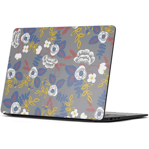 Autumn Grey Floral Surface Laptop 7 15in Skin