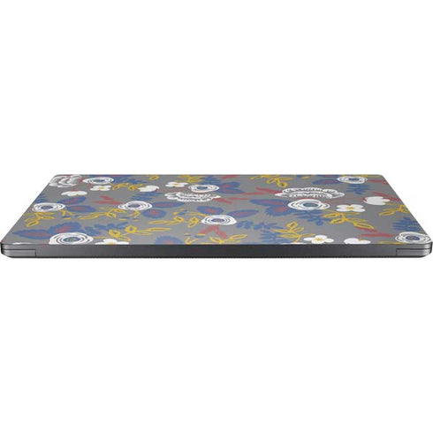 Autumn Grey Floral Surface Laptop 7 15in Skin