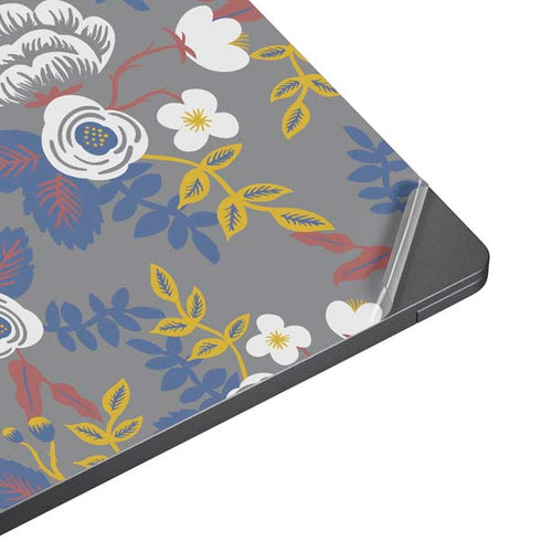 Autumn Grey Floral Surface Laptop 7 15in Skin