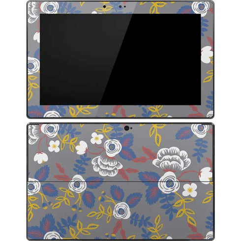 Autumn Grey Floral Surface Pro Tablet Skin