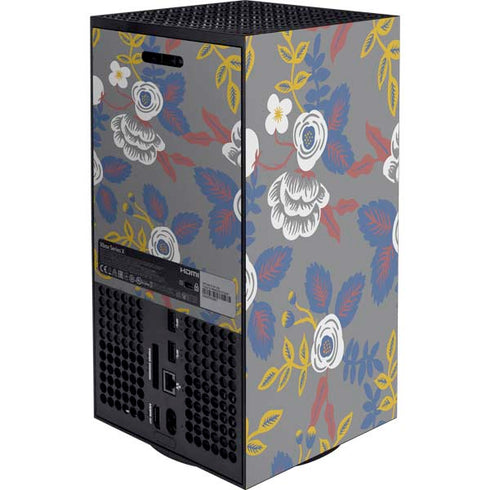 Autumn Grey Floral XBox Series X Digital Edition Bundle Skin