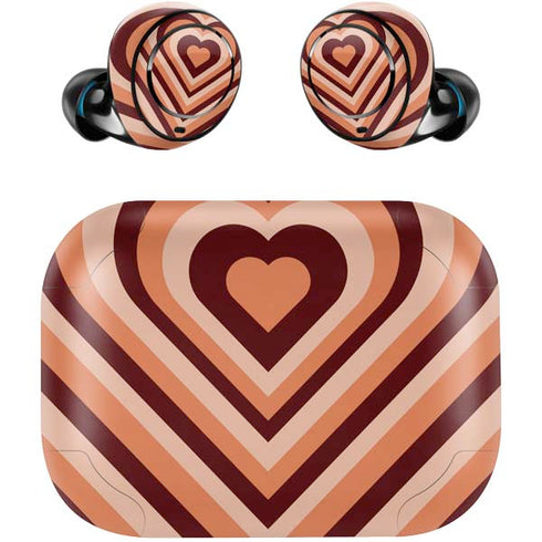 Autumn Heart Pattern Amazon Echo Buds Skin