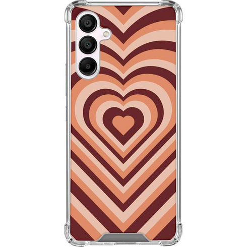 Autumn Heart Pattern Galaxy A16 5G Clear Case