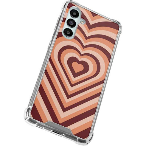 Autumn Heart Pattern Galaxy A16 5G Clear Case