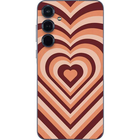 Autumn Heart Pattern Galaxy A35 5G Skin