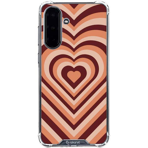Autumn Heart Pattern Galaxy A36 5G Clear Case