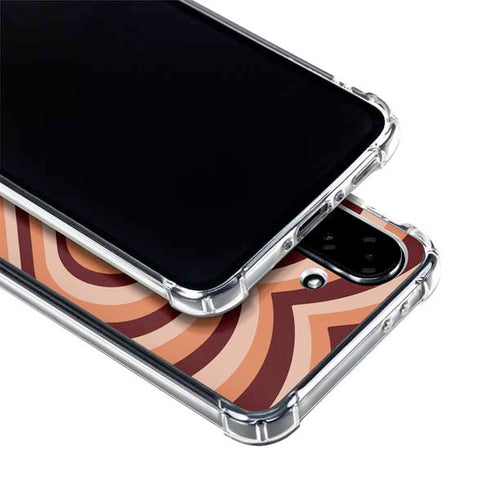 Autumn Heart Pattern Galaxy A36 5G Clear Case