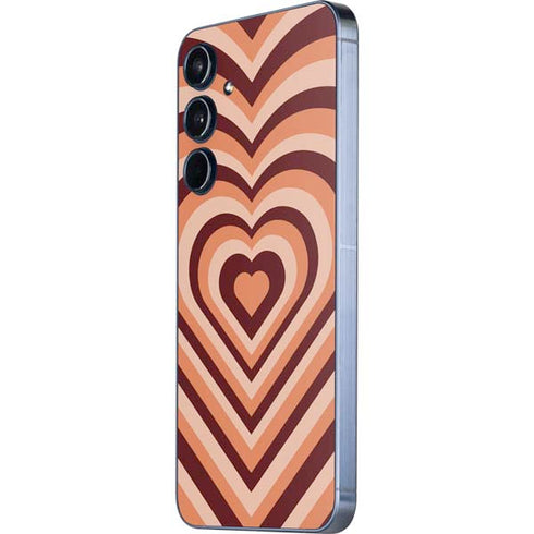Autumn Heart Pattern Galaxy A55 5G Skin
