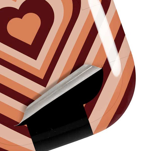 Autumn Heart Pattern Galaxy Buds Live Skin