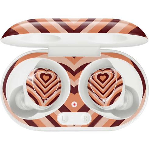 Autumn Heart Pattern Galaxy Buds Plus Skin