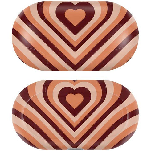 Autumn Heart Pattern Galaxy Buds Plus Skin