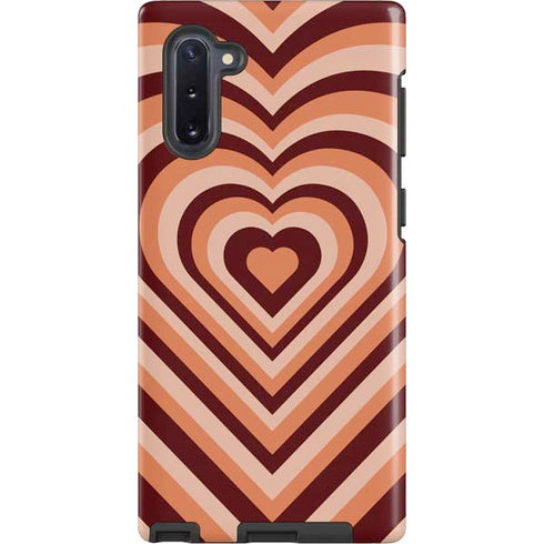 Autumn Heart Pattern Galaxy Cases